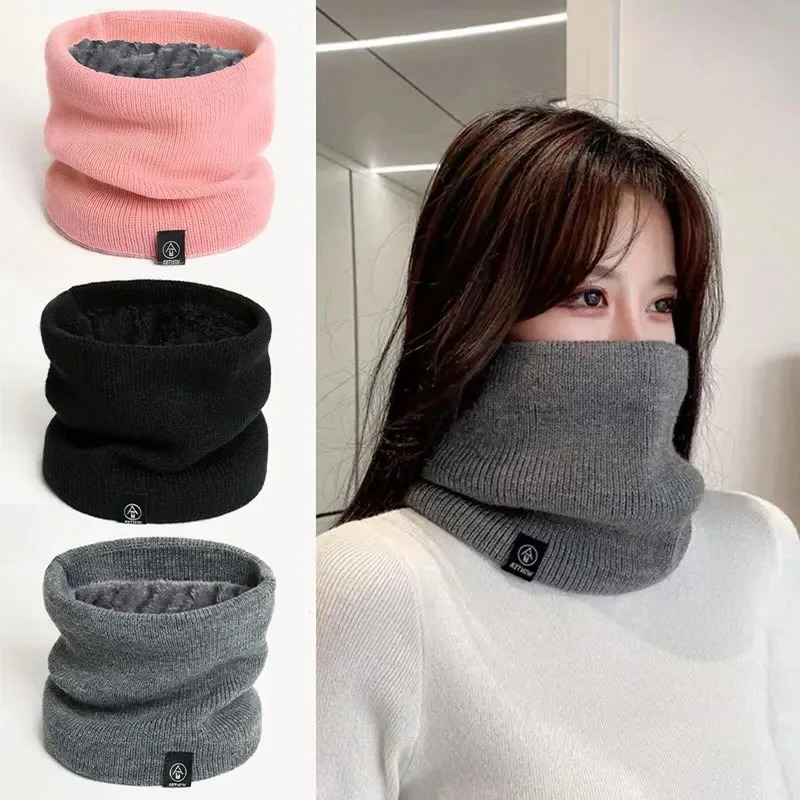 Muffler Men Wool - ผ้าพันคอถักสำหรับผู้หญิง แฟชั่น ผ้าพันคอแบบเรียบคล้ายแคชเมียร์สำหรับฤดูหนาว ผ้าพันคอหนาอุ่นสำหรับผู้หญิงและผู้ชาย แบบยูนิเซ็กส์ 1/2/4