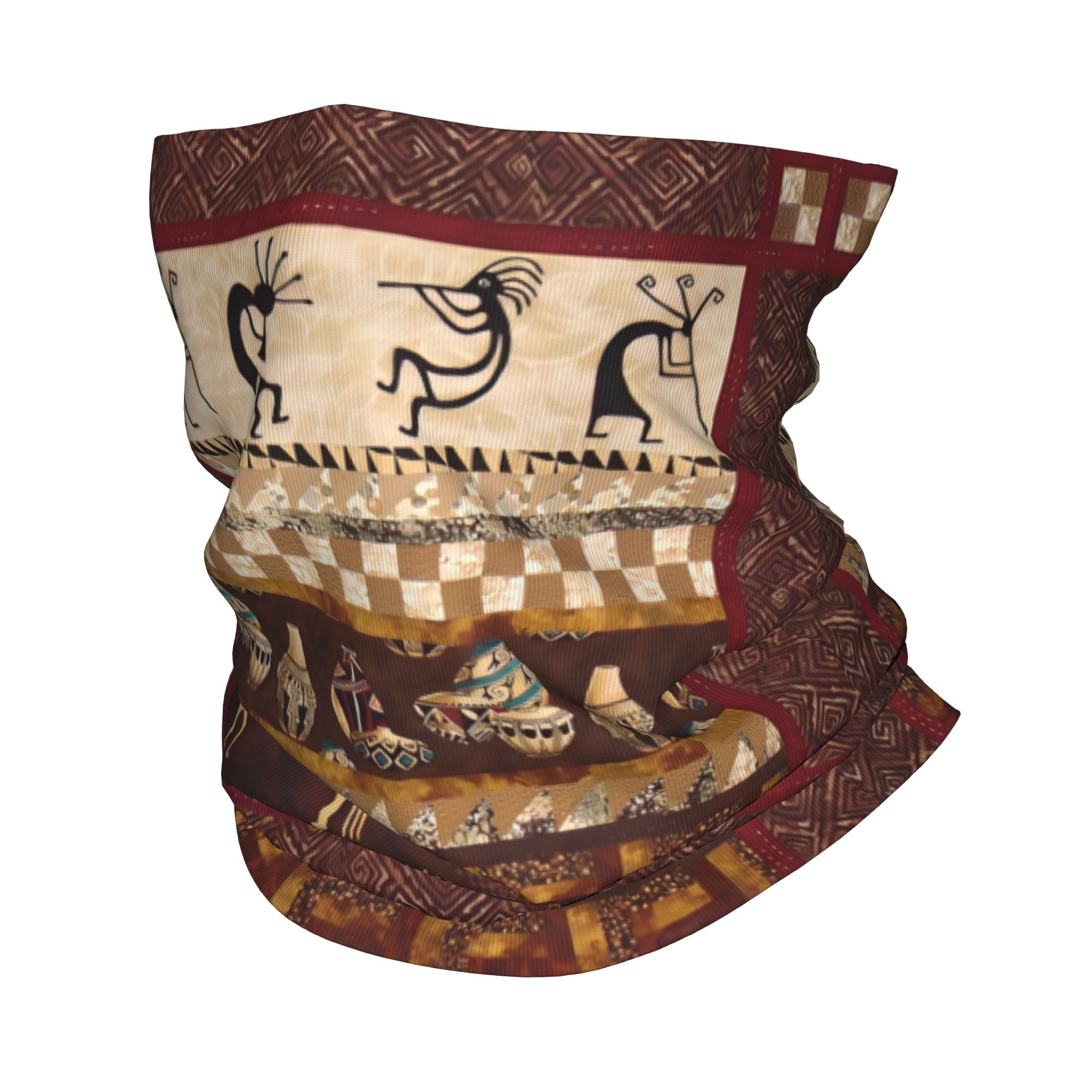 Neck Warmer Tube - ผ้าพันคอแบบสวมศีรษะและคลุมคอ Kokopelli สำหรับฤดูหนาว สำหรับผู้ชายและผู้หญิง เหมาะสำหรับการเดินป่า ปั่นจักรยาน