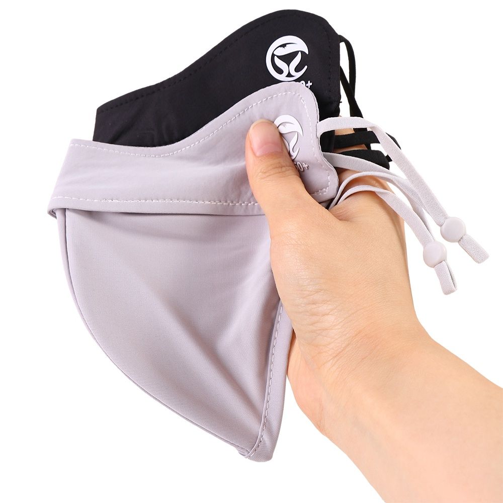 Face Scarf Mask - หน้ากากป้องกันแสงแดดสำหรับผู้หญิงสำหรับเดินป่ากลางแจ้ง ผ้าคลุมหน้าฤดูร้อน ผ้าปิดหน้า หน้ากากกินี หน้ากากผ้าไหมเย็น ผ้าพันคอป้องกันแสงแดด