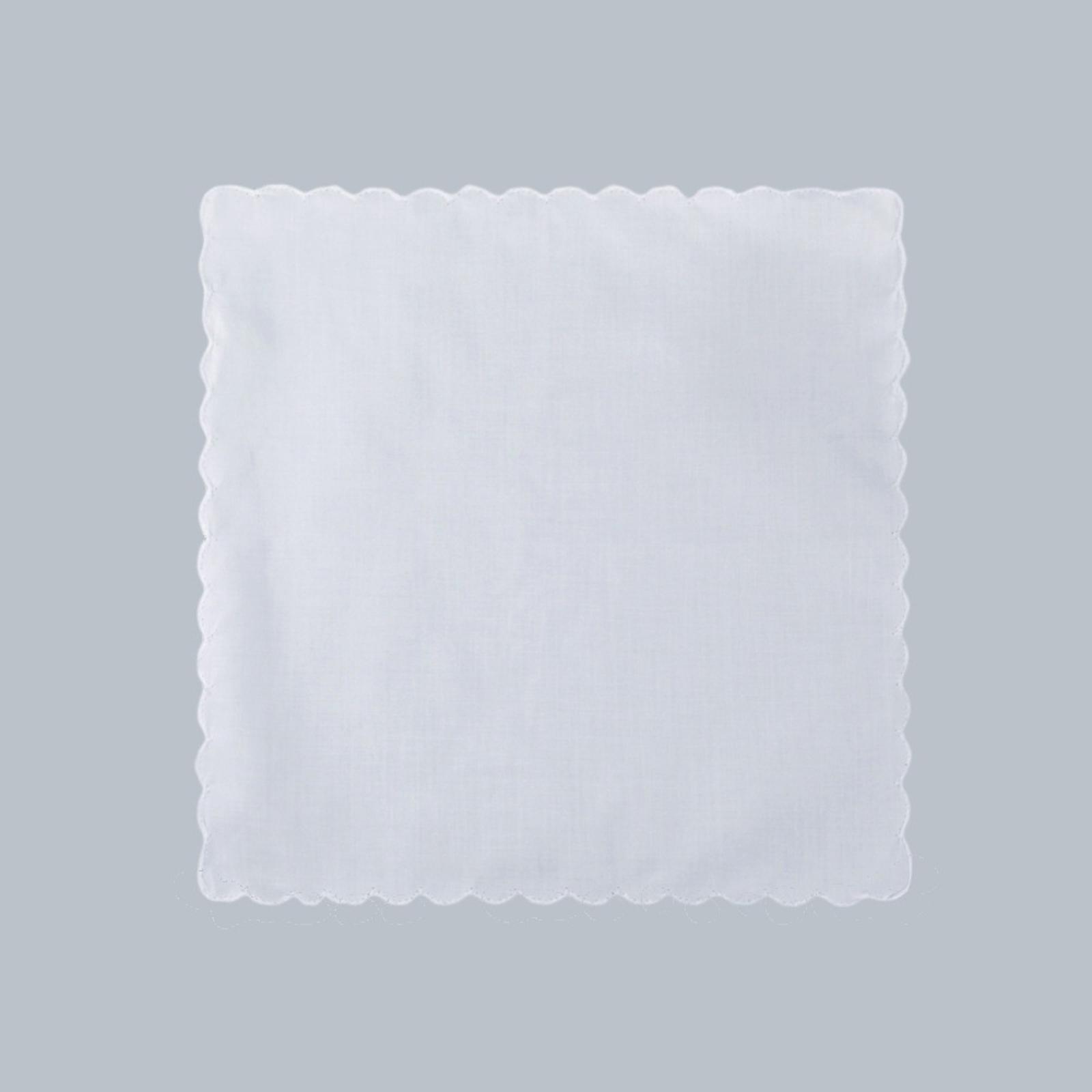 Handkerchief Cotton Men - ผ้าเช็ดหน้าผ้าฝ้าย 6 ชิ้นสำหรับผู้หญิง ผ้าเช็ดหน้าแบบนุ่มสำหรับงานเฉลิมฉลอง
