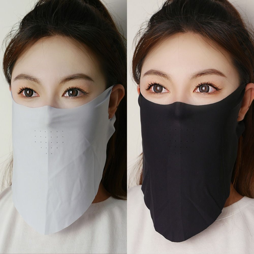 หน้ากากกันแดดสีพื้น ป้องกันรัง - Face Scarf Mask บทวิจารณ์และราคา