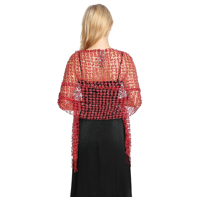 ผ้าคลุมไหล่ปักเลื่อมสไตล์ยุโรป - Stole Wedding Shawl บทวิจารณ์และราคา