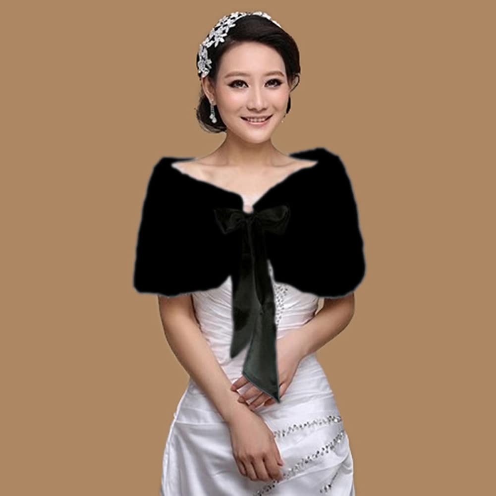 ผู้หญิงเจ้าสาวงานแต่งงาน Faux  - Stole Wedding Shawl บทวิจารณ์และราคา