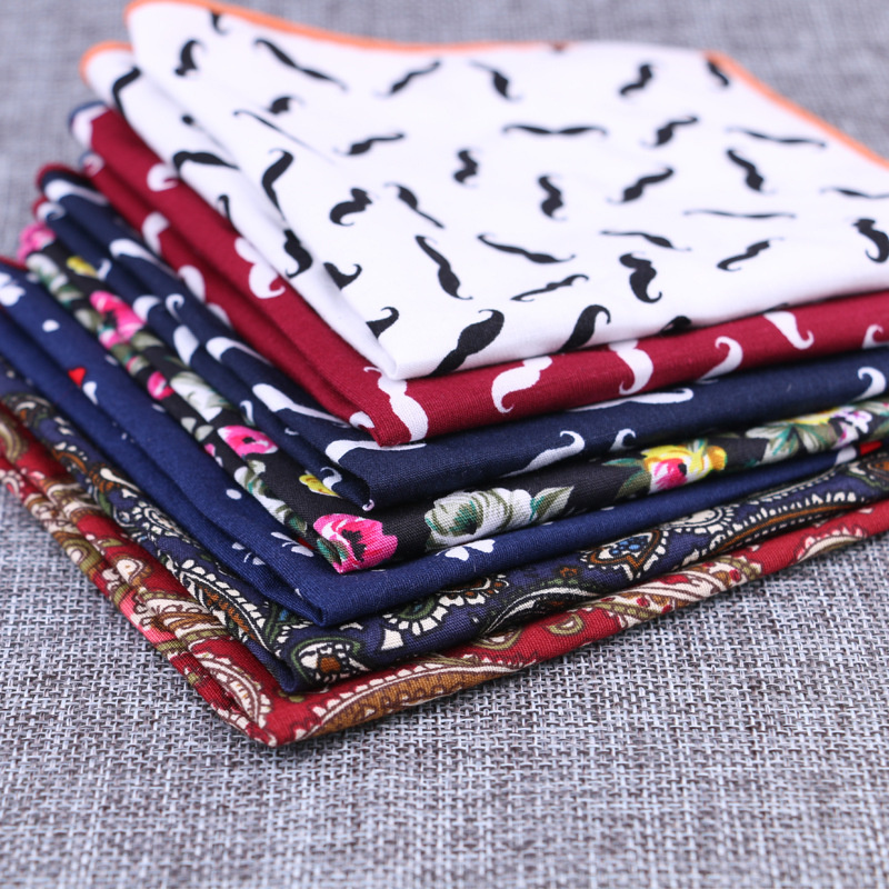 แฟชั่น Cotton Pocket Square Be - Handkerchief Cotton Men บทวิจารณ์และราคา