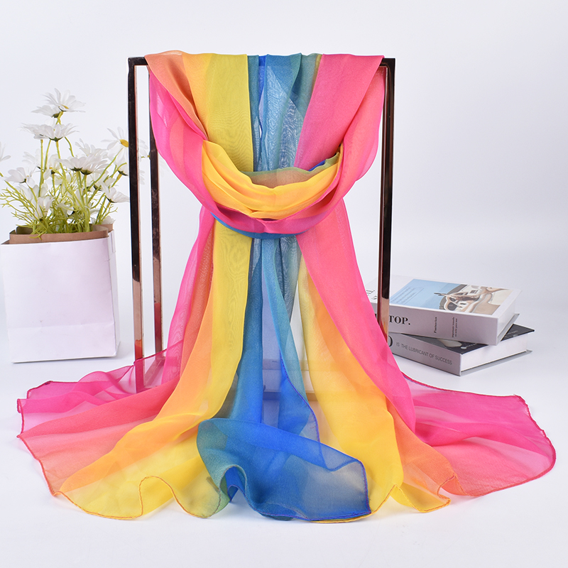 Syal Sutra ผ้าสามสีไล่ระดับสี7 - Face Scarf Mask บทวิจารณ์และราคา