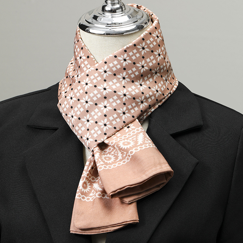 ผ้าพันคอผู้ชาย ผ้าไหมเทียม ผ้า - Silk Neck Scarf บทวิจารณ์และราคา