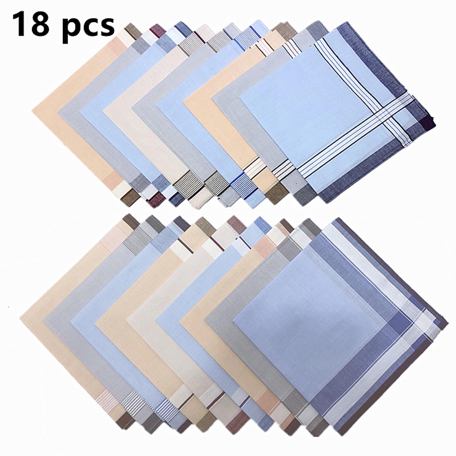ผ้าเช็ดหน้าผู้ชายผ้าฝ้าย 16 นิ - Handkerchief Cotton Men บทวิจารณ์และราคา