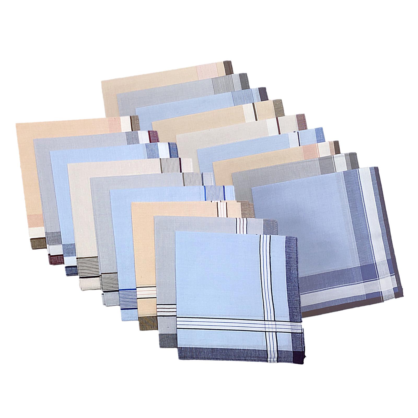 ผ้าเช็ดหน้าผู้ชายผ้าฝ้าย 16 นิ - Handkerchief Cotton Men บทวิจารณ์และราคา