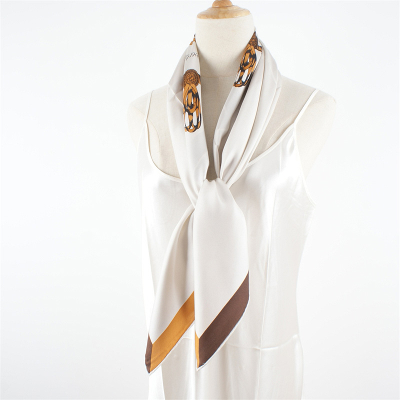 100% ผ้าพันคอไหมหม่อนผ้าพันคอผ - Silk Neck Scarf บทวิจารณ์และราคา