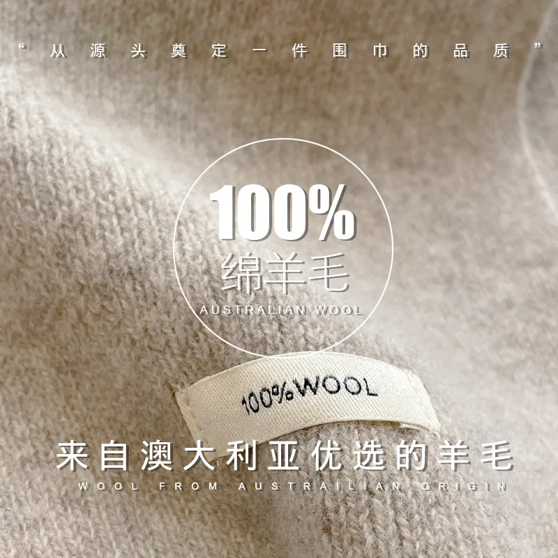 คุณภาพสูง 100% ผ้าพันคอขนสัตว์ - Muffler Men Wool บทวิจารณ์และราคา